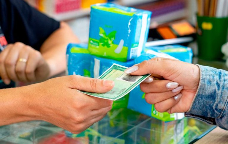 Absorvente Grátis pelo Governo